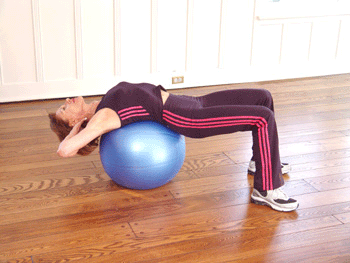 Crunches with Ball Exercise