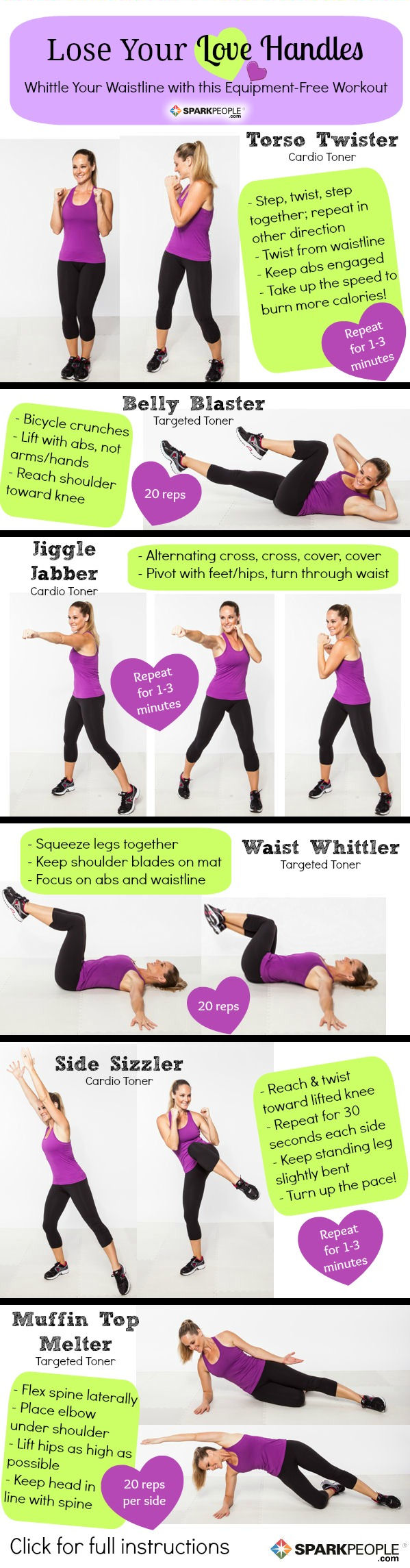 The 'Lose Your Love Handles' Workout | SparkPeople