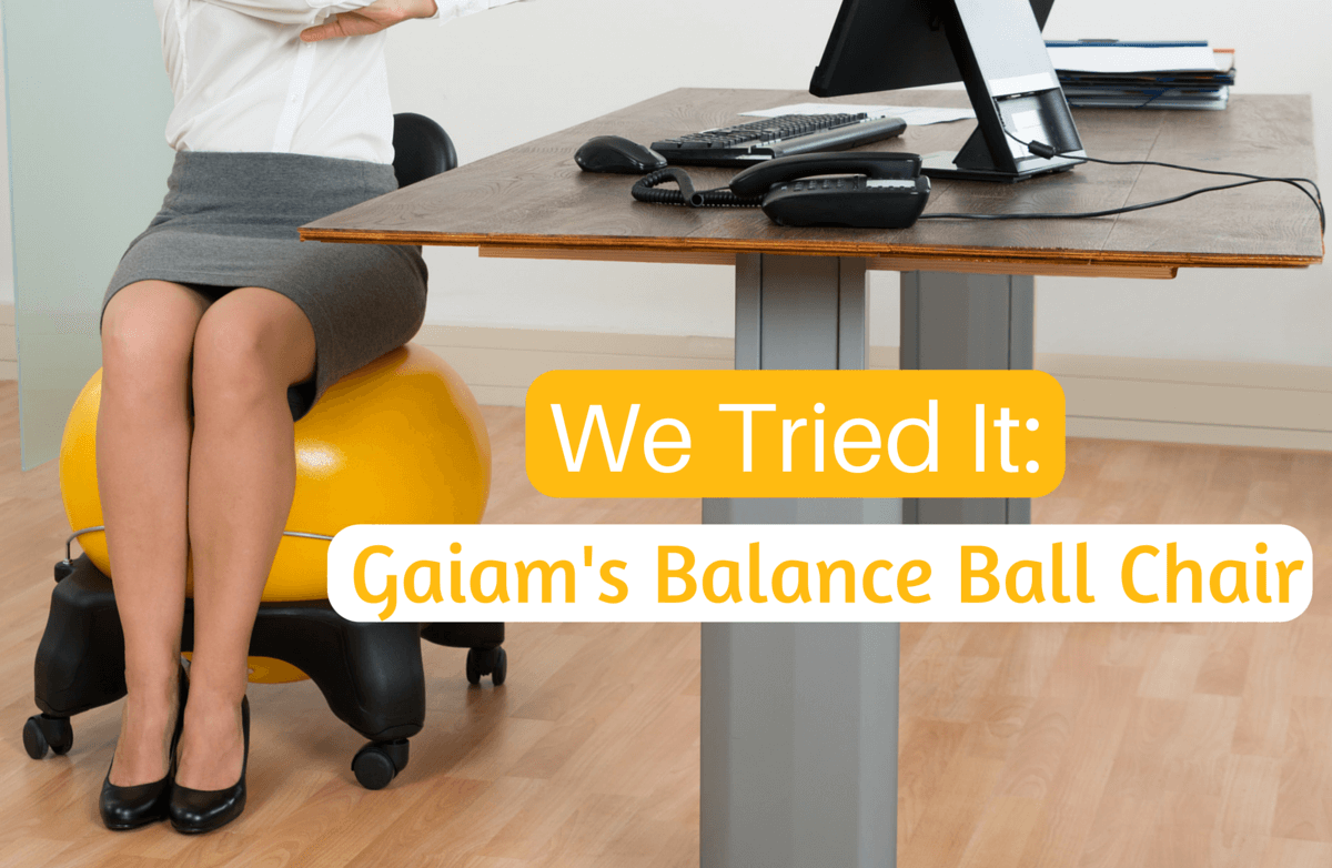 gaiam exercise ball chair