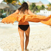 Cellulite Solutions woman on beach