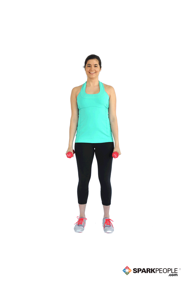 Dumbbell Lateral Raises Exercise Demonstration | SparkPeople