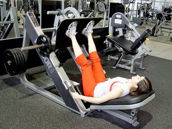 Lay down leg top press machine