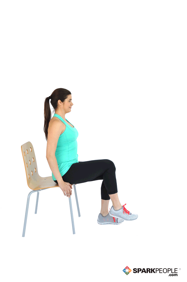 Seated Leg Extensions Exercise Demonstration SparkPeople