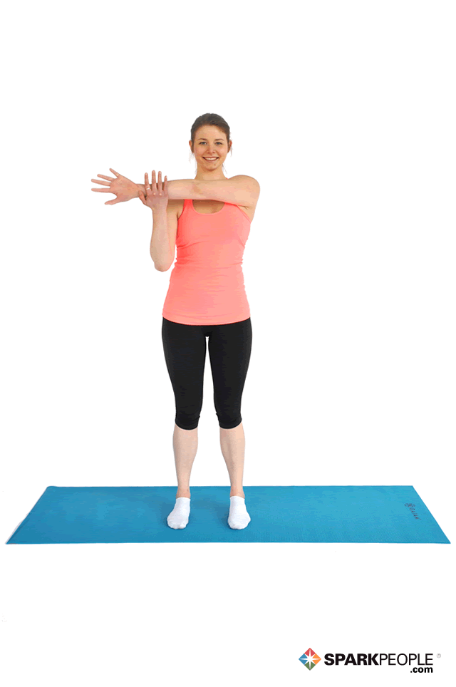 Standing Shoulder Stretch Exercise