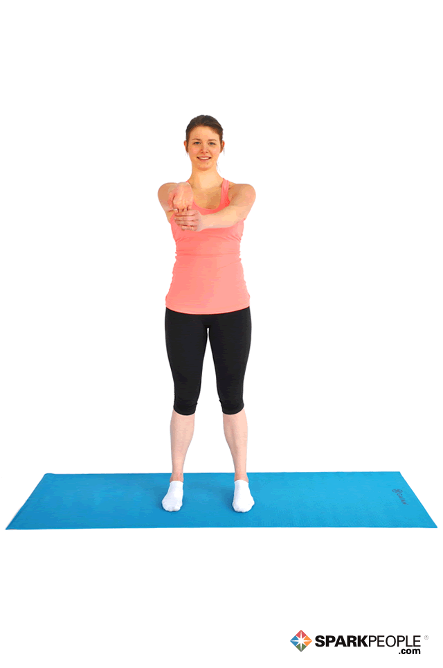 Standing Wrist/Biceps Stretch Exercise