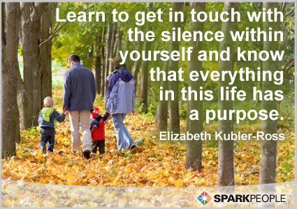 Motivational Quote - Learn to get in touch with the silence within yourself and know that everything in this life has a purpose.