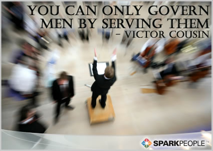 Motivational Quote - You can only govern men by serving them