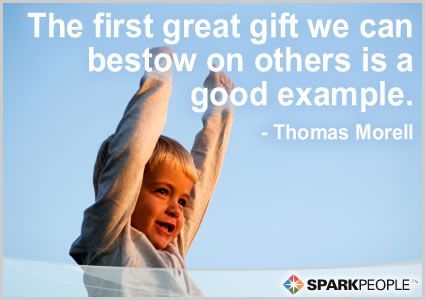Motivational Quote - The first great gift we can bestow on others is a good example.