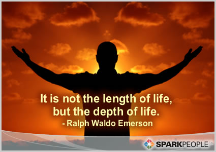 Motivational Quote - It is not the length of life, but the depth of life.