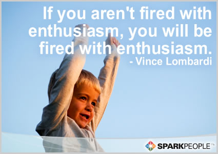 Motivational Quote - If you aren't fired with enthusiasm, you will be fired with enthusiasm.