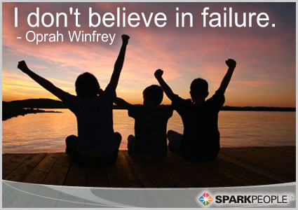 Motivational Quote - I don't believe in failure.