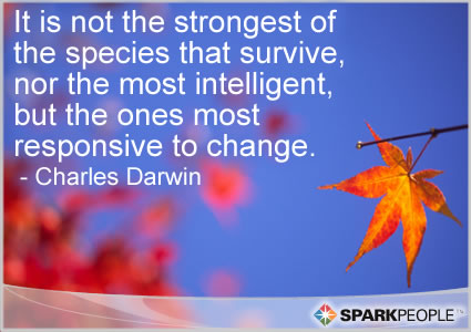 Motivational Quote - It is not the strongest of the species that survive, nor the most intelligent, but the ones most responsive to change.