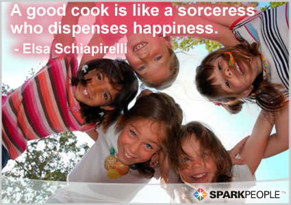 Motivational Quote - A good cook is like a sorceress who dispenses happiness.