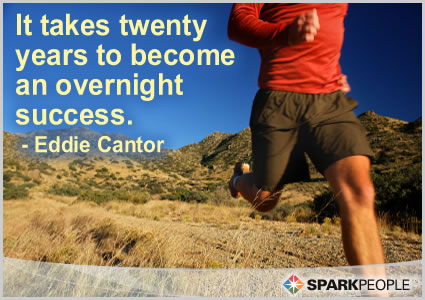 Motivational Quote - It takes twenty years to become an overnight success.