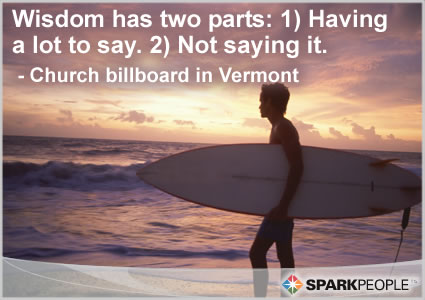 Motivational Quote - Wisdom has two parts: 1)-Having a lot to say.  2)-Not saying it.