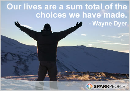 Motivational Quote - Our lives are a sum total of the choices we have made.