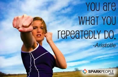 Motivational Quote - You are what you repeatedly do.