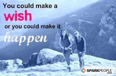 Motivational Quote - You could make a wish, or you could make it happen.