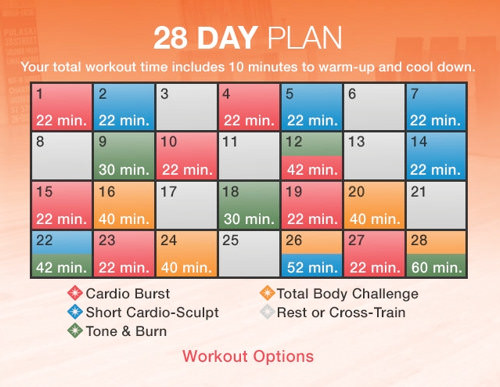 Workout Plan Chart