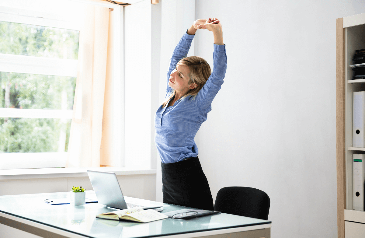 Printable Desk Stretches - Printable World Holiday